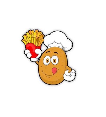 Fast Food Fridge Magnet for Home and Kitchen Decoration | Fridge Magnets for Refrigerator | Best Souvenir Gift (Potato French Fries)